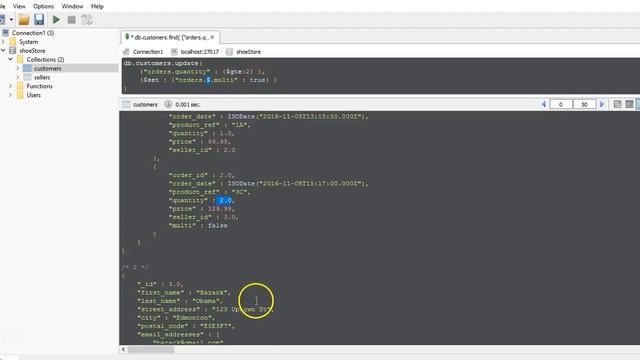 MongoDB A to Z - Video 18 Updating Multiple Documents with Positional Operator смотреть онлайн