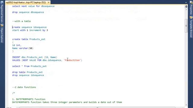 MS SQL Server 2012 Tutorial for Beginners - New Features in Transact SQL (TSQL) Part 1/2 смотреть онлайн