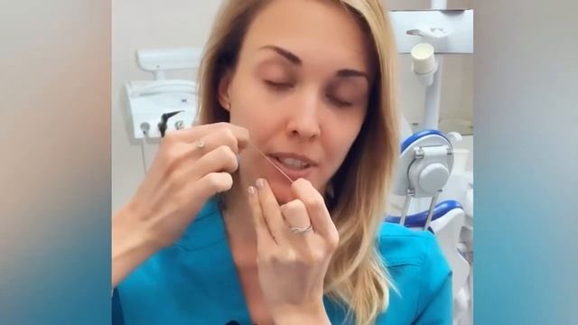 Как правильно пользоваться зубной нитью ? смотреть онлайн