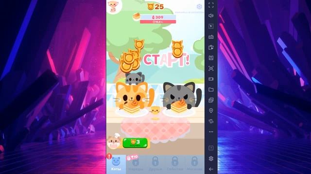 Жадный кот: кликер с котиками (Android & IOS) смотреть онлайн