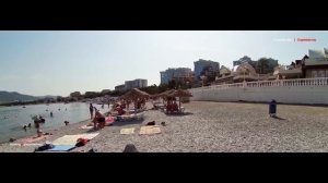 Обзор пляжей Геленджика. Толстый мыс. Галечный пляж "Сады морей"