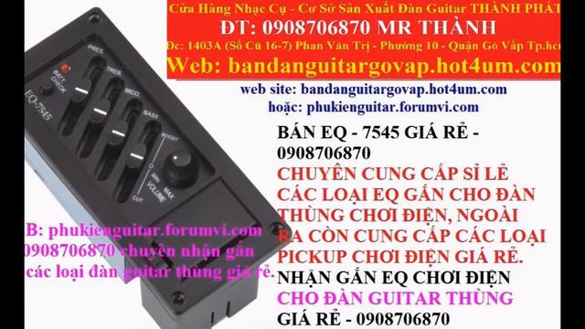 gắn EQ -- Pickup cho đàn guitar смотреть онлайн