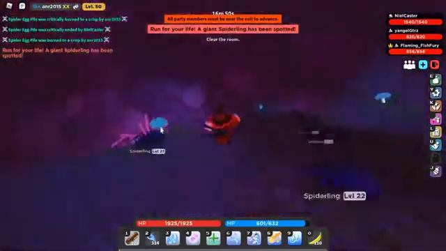 Spider Queen Dungeon Run As A Sorcerer | ROBLOX - Vesteria смотреть онлайн