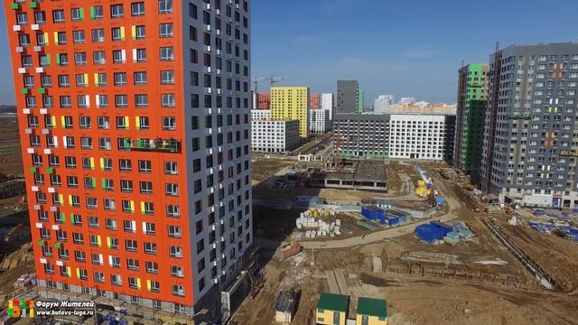 Ход строительства ЖК Бунинские Луга от 30 апреля 2017 смотреть онлайн