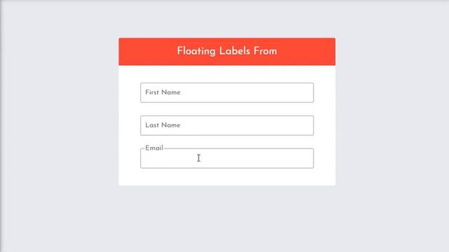 jQuery Floating Label Animation With CSS | Form Input Label Float смотреть онлайн