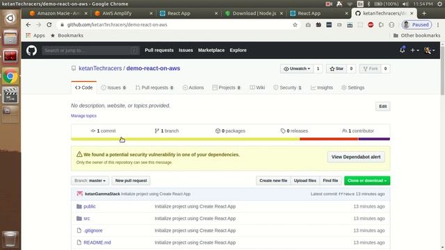 Quick Deploy a React.js app on AWS using Amplify смотреть онлайн