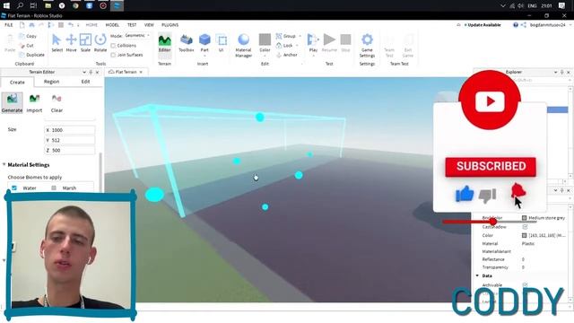 Roblox Studio Создание уникальной атмосферы на карте. Terrain Editor, Lightning, Atmosphere смотреть онлайн
