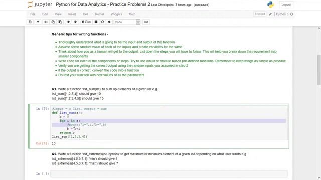 Python for Data Analytics - Session 04 - How to write functions efficiently смотреть онлайн