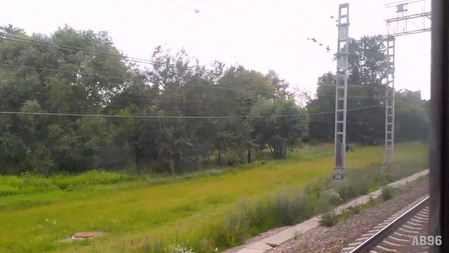 Поездка в электропоезде ЭД4М по МЦД-1 смотреть онлайн