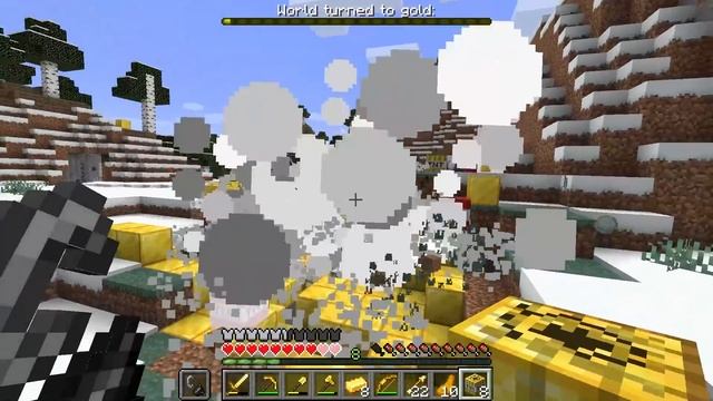 Minecraft but Everything I Touch turns to gold смотреть онлайн