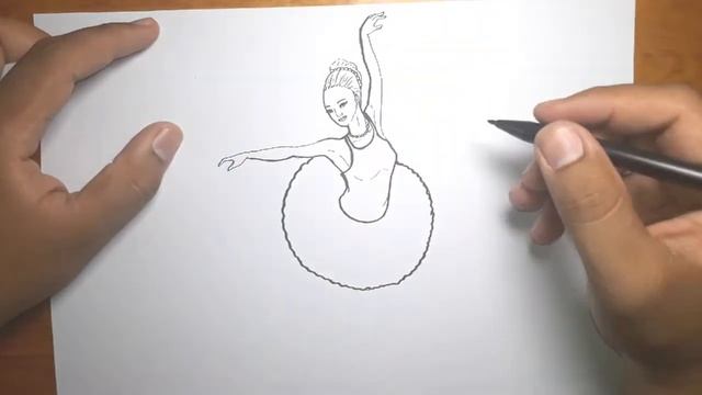 How to draw BALLERINA in 5 Minutes смотреть онлайн