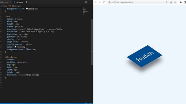 Create 3D button | HTML & CSS смотреть онлайн
