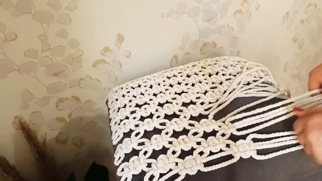 Como hacer un puff de MACRAMÉ, Nudo plano o Nudo cuadrado смотреть онлайн