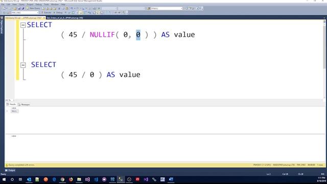Dealing with Divide By Zero using NullIF | T-SQL 2019 | NerdHouseGeeks.com смотреть онлайн