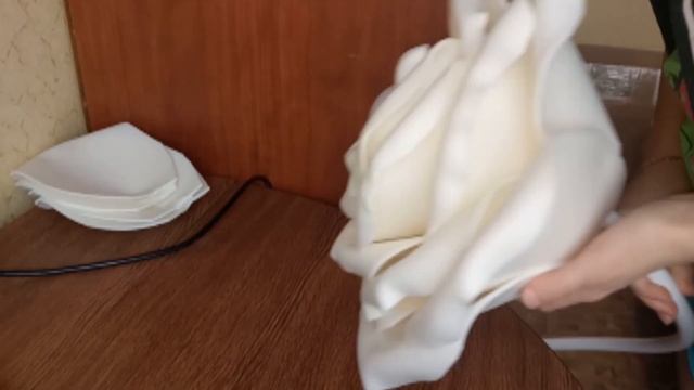 Светильник роза из изолона с тонировкой своими руками/ростовые цветы/DIY/handmade/growth flowers смотреть онлайн