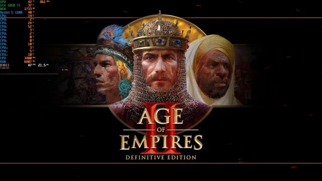 Age Of Empires II - Definitive Edition на GTX 1050 Ti. Тест производительности