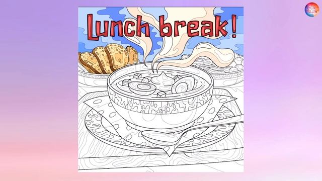 Adult Coloring Book - Coloring Food Breakfast Snack Lunch Dinner - Oddly Satisfying Videos смотреть онлайн
