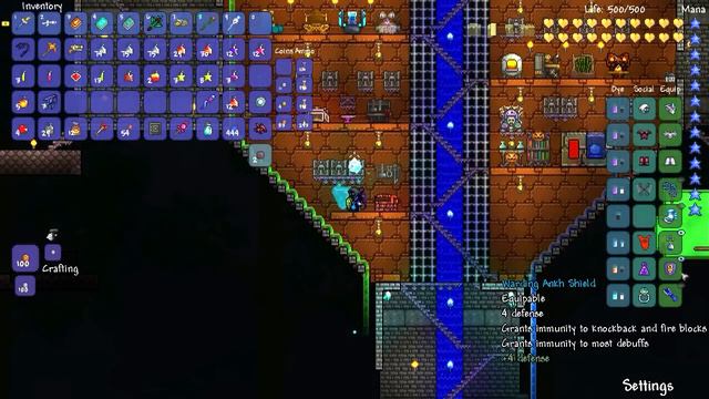Inferno Potion, Celestial Cuffs, Pescando na Lava e Set Mágico - Terraria 1.2 #74 смотреть онлайн