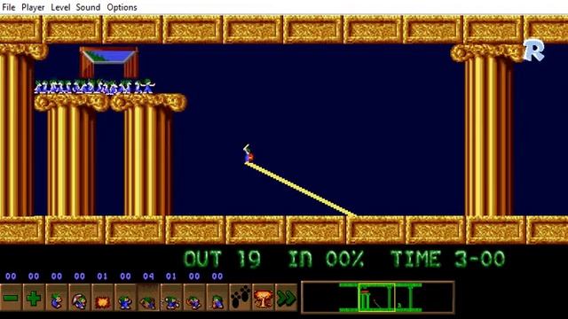 Lemmini - Lemmings Custom Level - A Matter Of Survival смотреть онлайн