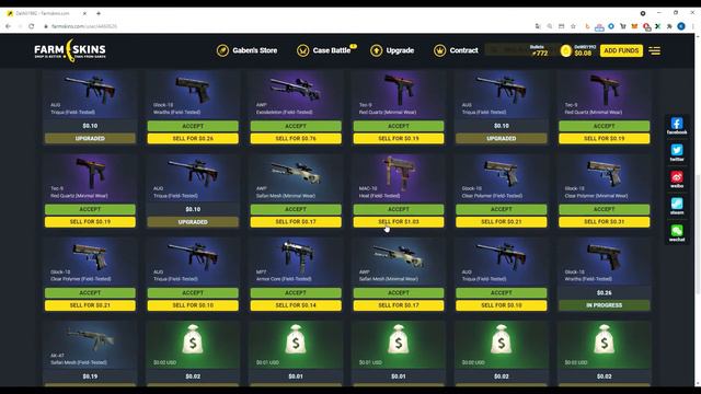 Farmskins Case Opening EN/CZ upgrades nonsponsored Giveaway 2 смотреть онлайн