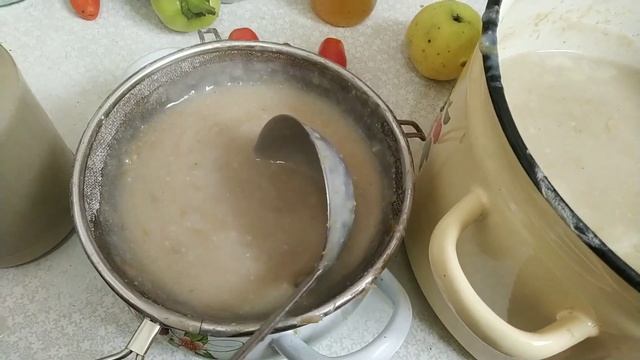 кисель или отвар  из овса в шелухе