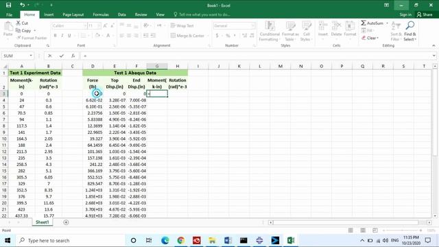 (07) Plotting the Moment Rotation curve and compare with test data - Abaqus Tutorials смотреть онлайн