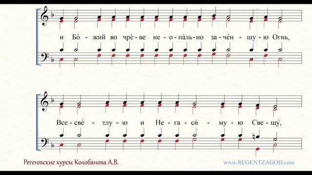 Глас 3, песнь 9, ирмос: 