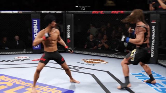 Bruce Lee vs. Danger Alien (EA sports UFC 2) смотреть онлайн