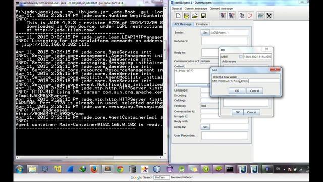 Message Transfer between two Plateform in Local Machine using JADE смотреть онлайн