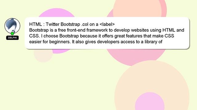 HTML : Twitter Bootstrap .col on a label смотреть онлайн