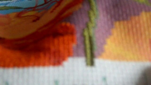 Вышивка крестом. Начало нового процесса. " Маки" смотреть онлайн