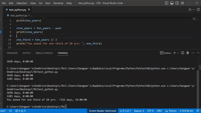 Python for System Administrator - LAB - timedelta class in datetime module смотреть онлайн
