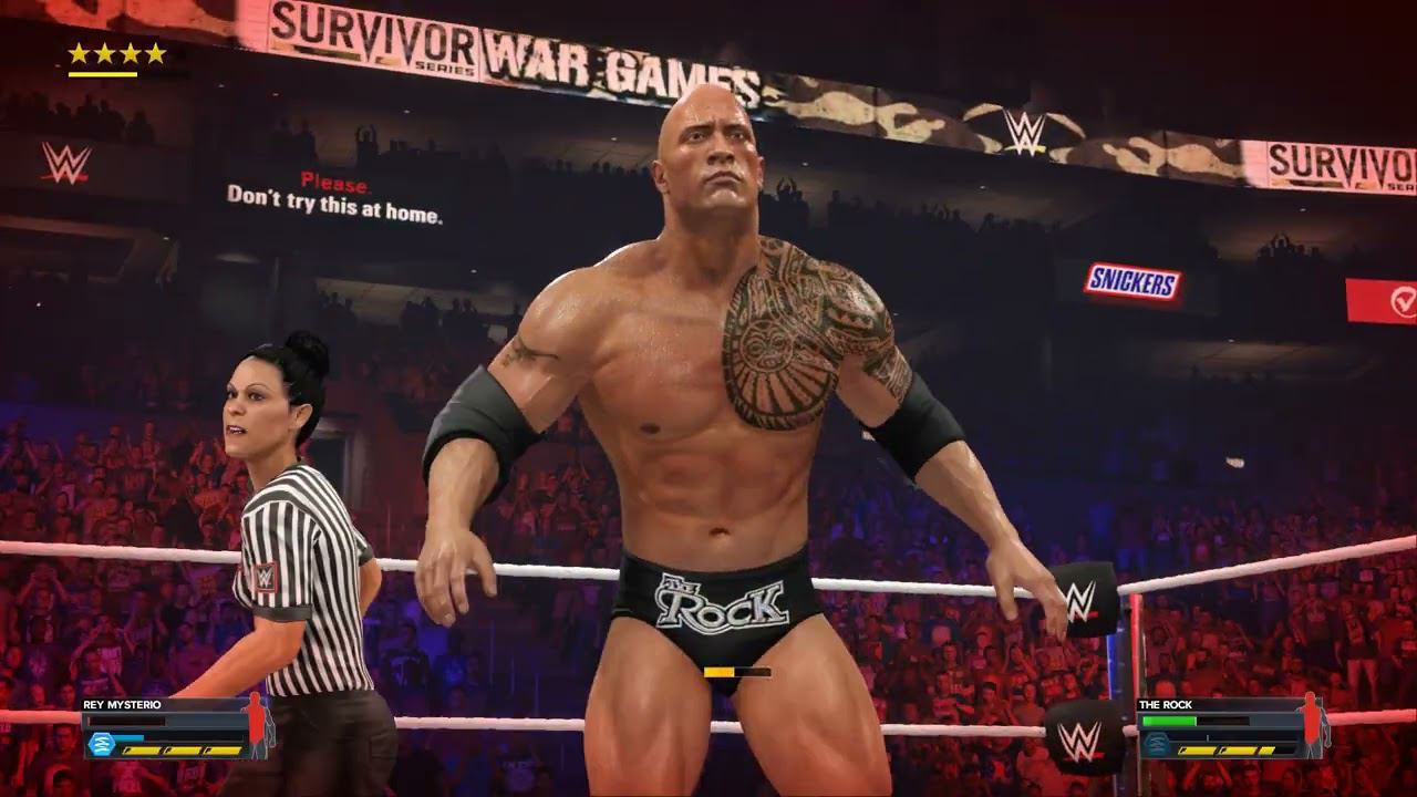 WWE2K23 Rey Mysterio vs The Rock смотреть онлайн