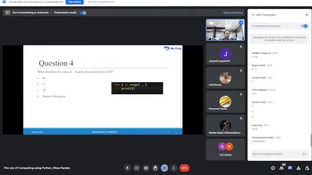 The Joy of Computing using Python - (noc22-cs122) - WEEK 2 | Live Lecture by Vikas Pandey смотреть онлайн