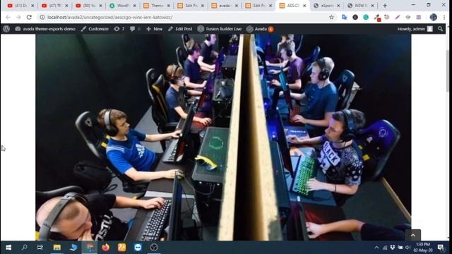 Blog post featured image display control on Wordpress Avada Theme | Esports Demo смотреть онлайн
