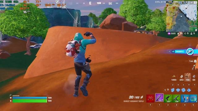 Xeon E5-1620v2 with RX 5500 4Gb Fortnite Performance 1080p (EPIC view) gameplay FPS 2023 смотреть онлайн