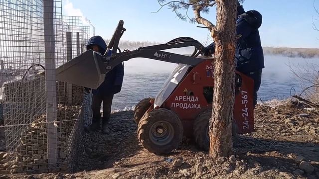 Строительство габионного забора смотреть онлайн