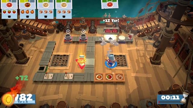 Overcooked! All You Can Eat | All Level 3 Stars!!! 2-Player Gameplay | Part 1 (Nintendo Switch) смотреть онлайн