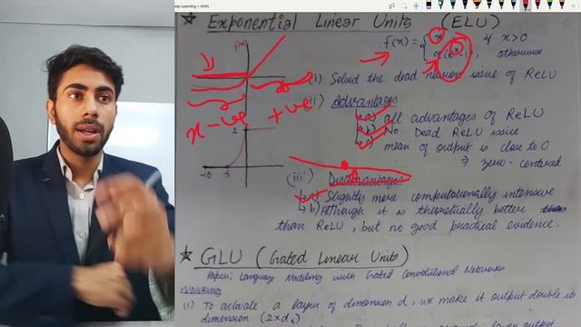4.3 Exponential Linear Units | Gated Linear Units | ELU & GLU | ReLU | Activation Functions| Notes смотреть онлайн