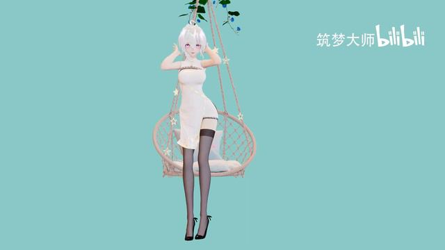 【布料MMD】HAKU（弱音）Long hair black silk/2022.3.28 смотреть онлайн