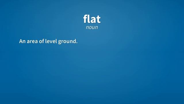 Flat | Meaning of flat смотреть онлайн