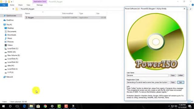 How to Installation PowerISO with Registration Code [Zero One] смотреть онлайн