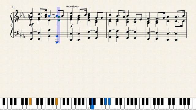 National Anthem of the USSR - Music Sheet for Piano E♭ major, C minor смотреть онлайн