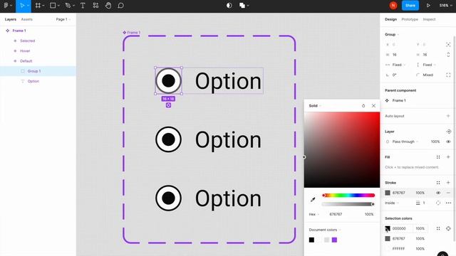 Create radio button in Figma смотреть онлайн