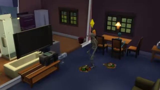 Sims 4 Undertale Sans dancing to music смотреть онлайн