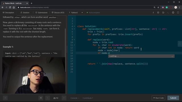 Leetcode 648 Replace Words смотреть онлайн