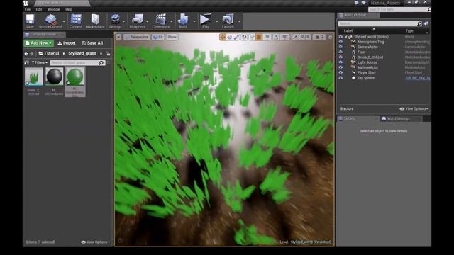 Stylized Grass | Tutorial | Blender to Unreal Engine 4 смотреть онлайн