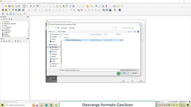 QGIS básico Práctica descarga archivo formato GEOJSON y visualización смотреть онлайн