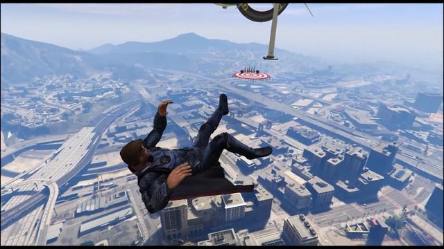 GTA 5 - Superheroes Challenges w/ AWESOME Obstacles Race - Funny Moments смотреть онлайн