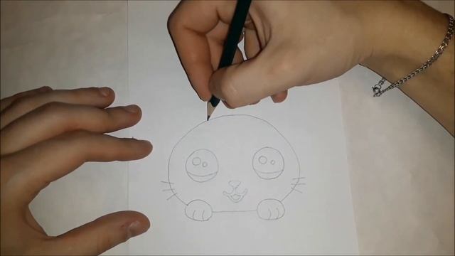 Как нарисовать кавайного рыжего котика? РИСУНКИ ДЛЯ ДЕТЕЙ смотреть онлайн